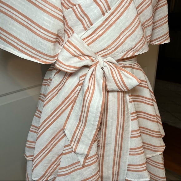 Lulu’s ruffle skirt flutter sleeve rayon blend mini dress - Picture 3 of 9